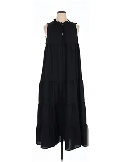 Pre-owned Shein Curve Casual Dress In Black