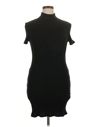 Pre-owned Shein Curve Casual Dress In Black