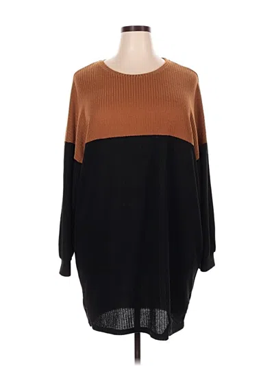 Pre-owned Shein Curve Casual Dress In Black