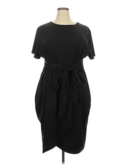 Pre-owned Shein Curve Casual Dress In Black