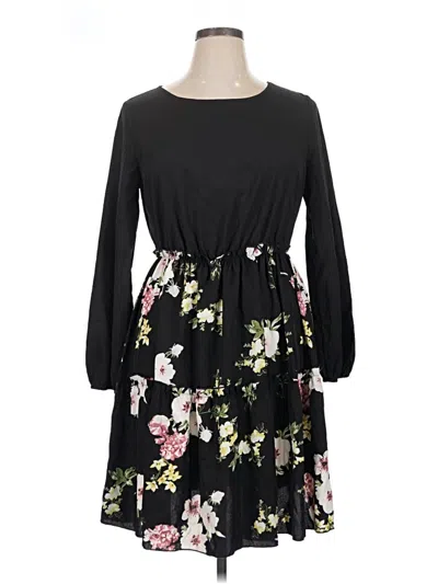 Pre-owned Shein Curve Casual Dress In Black