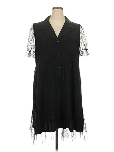 Pre-owned Shein Curve Casual Dress In Black