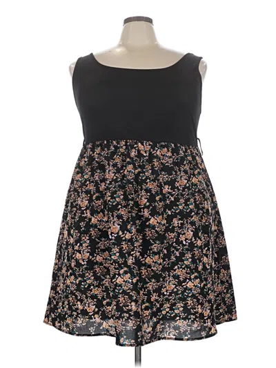 Pre-owned Shein Curve Casual Dress In Black