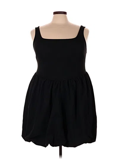 Pre-owned Shein Curve Casual Dress In Black