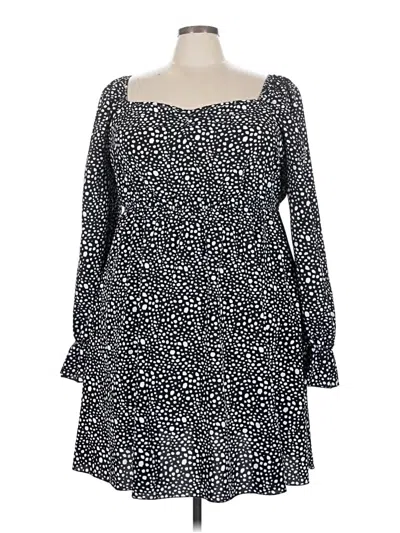 Pre-owned Shein Curve Casual Dress In Black
