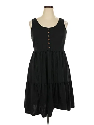 Pre-owned Shein Curve Casual Dress In Black