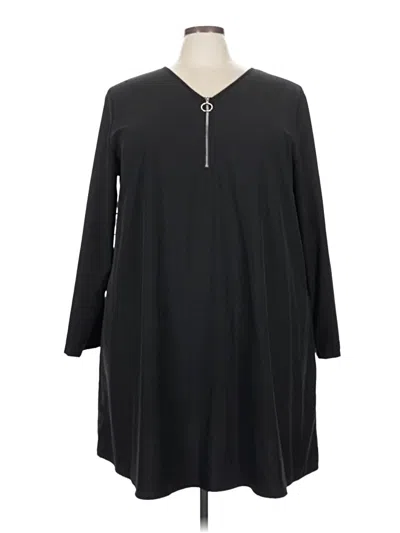 Pre-owned Shein Curve Casual Dress In Black