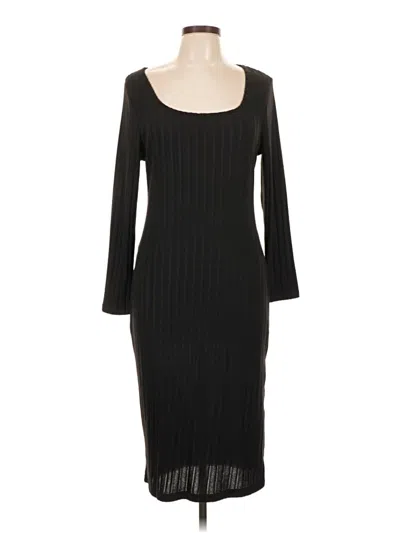 Pre-owned Shein Curve Casual Dress In Black
