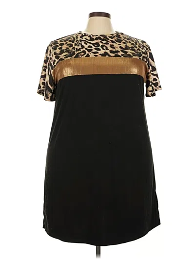 Pre-owned Shein Curve Casual Dress In Black