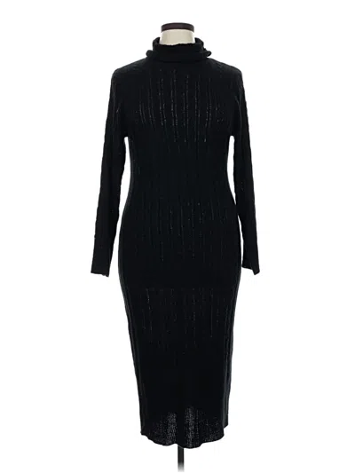 Pre-owned Shein Curve Casual Dress In Black