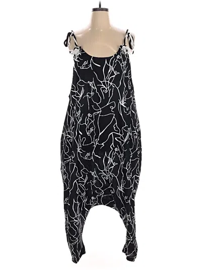 Pre-owned Shein Curve Casual Dress In Black