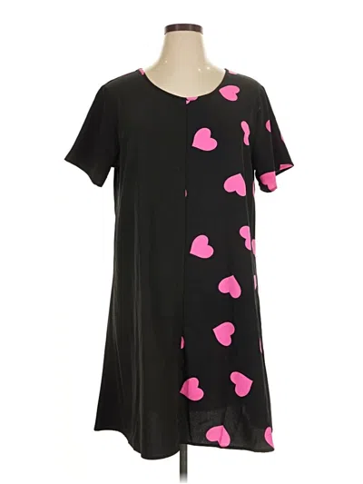 Pre-owned Shein Curve Casual Dress In Black