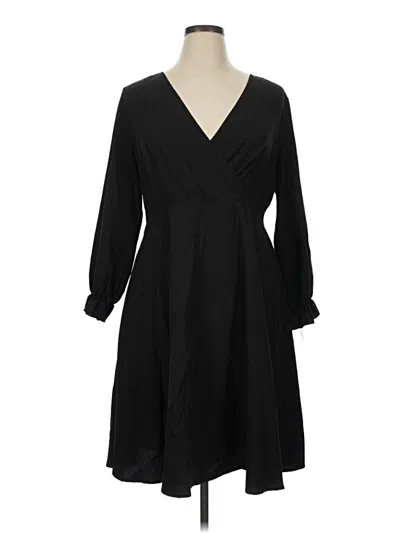 Pre-owned Shein Curve Casual Dress In Black