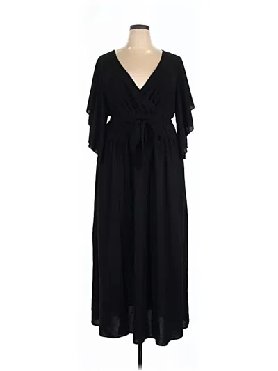 Pre-owned Shein Curve Casual Dress In Black