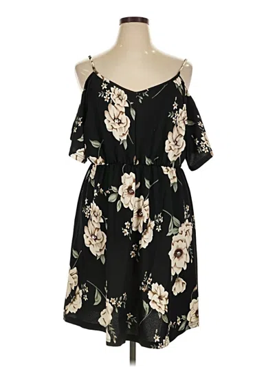 Pre-owned Shein Curve Casual Dress In Black