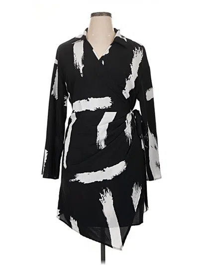 Pre-owned Shein Curve Casual Dress In Black