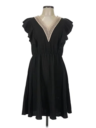 Pre-owned Shein Curve Casual Dress In Black