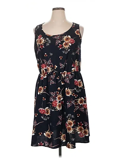 Pre-owned Shein Curve Casual Dress In Black