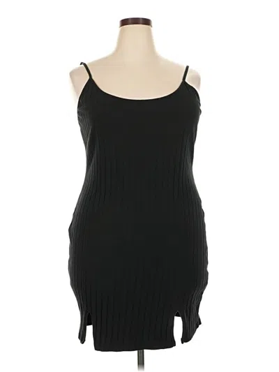 Pre-owned Shein Curve Casual Dress In Black