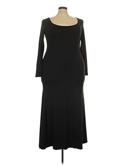 Pre-owned Shein Curve Casual Dress In Black