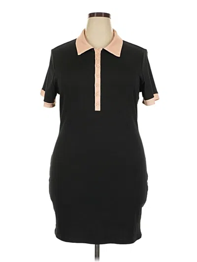Pre-owned Shein Curve Casual Dress In Black