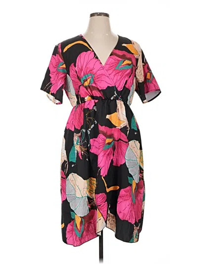 Pre-owned Shein Curve Casual Dress In Black