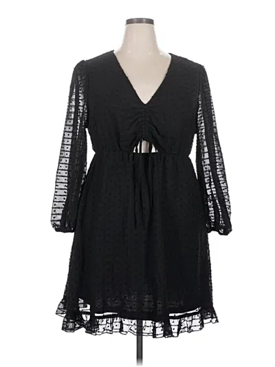Pre-owned Shein Curve Casual Dress In Black