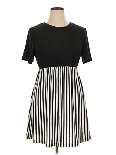 Pre-owned Shein Curve Casual Dress In Black