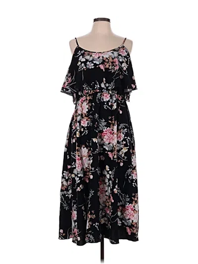 Pre-owned Shein Curve Casual Dress In Black