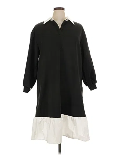 Pre-owned Shein Curve Casual Dress In Black
