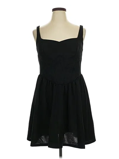 Pre-owned Shein Curve Casual Dress In Black