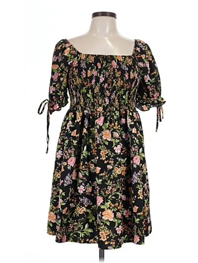 Pre-owned Shein Curve Casual Dress In Black