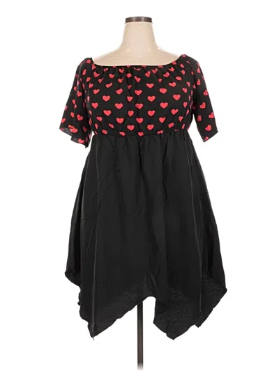 Pre-owned Shein Curve Casual Dress In Black