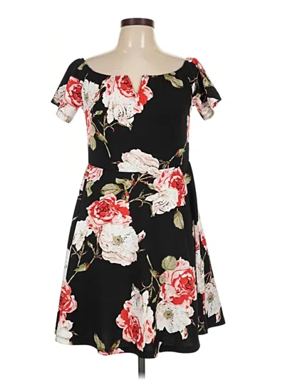 Pre-owned Shein Curve Casual Dress In Black