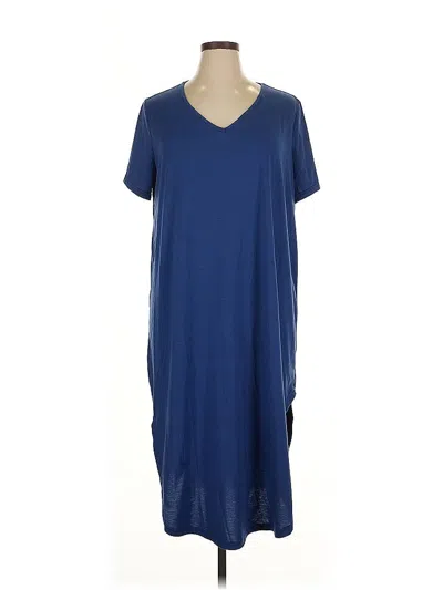 Pre-owned Shein Curve Casual Dress In Blue