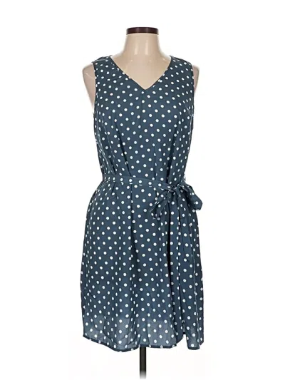 Pre-owned Shein Curve Casual Dress In Blue