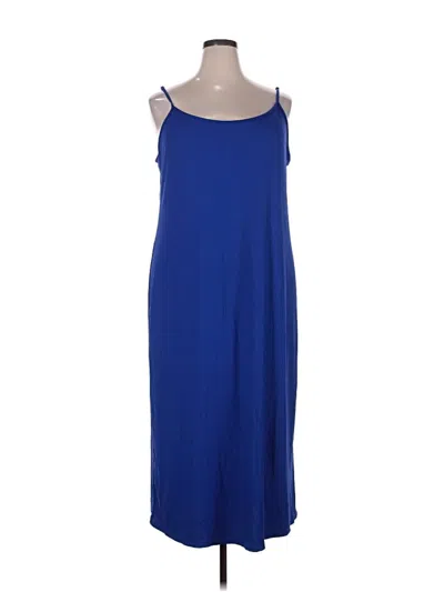 Pre-owned Shein Curve Casual Dress In Blue