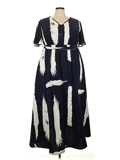 Pre-owned Shein Curve Casual Dress In Blue