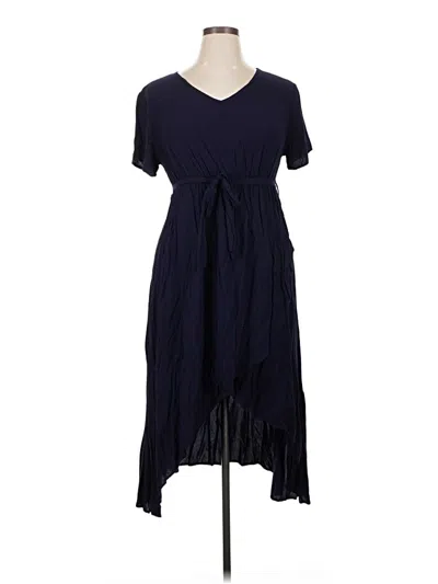Pre-owned Shein Curve Casual Dress In Blue