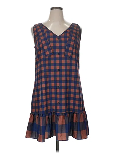 Pre-owned Shein Curve Casual Dress In Blue