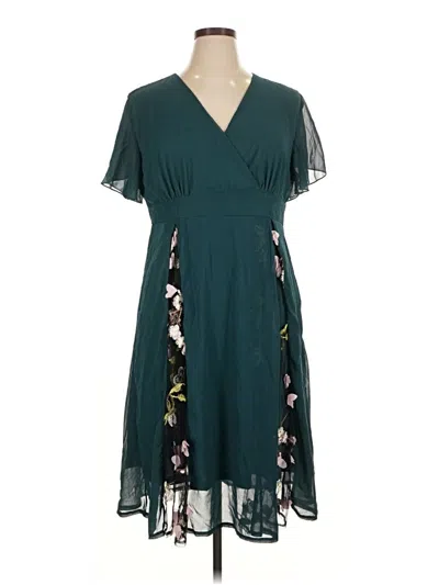 Pre-owned Shein Curve Casual Dress In Blue