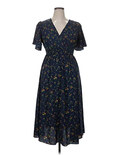 Pre-owned Shein Curve Casual Dress In Blue