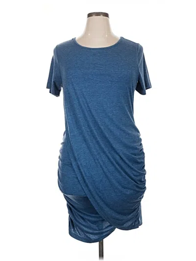 Pre-owned Shein Curve Casual Dress In Blue