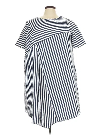 Pre-owned Shein Curve Casual Dress In Blue