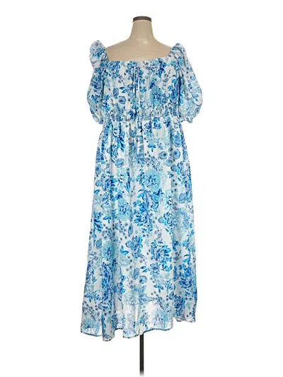 Pre-owned Shein Curve Casual Dress In Blue