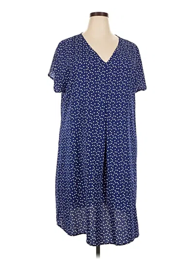 Pre-owned Shein Curve Casual Dress In Blue