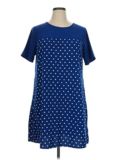 Pre-owned Shein Curve Casual Dress In Blue