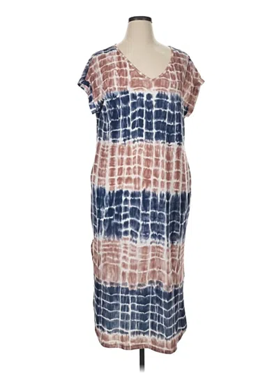 Pre-owned Shein Curve Casual Dress In Blue