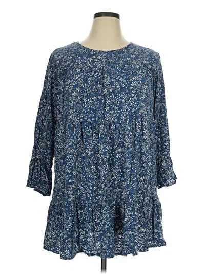Pre-owned Shein Curve Casual Dress In Blue