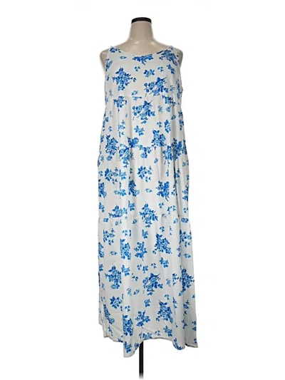Pre-owned Shein Curve Casual Dress In Blue